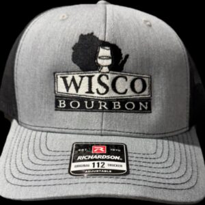 Wisco Bourbon Hat - Trucker Hat - Grey Black